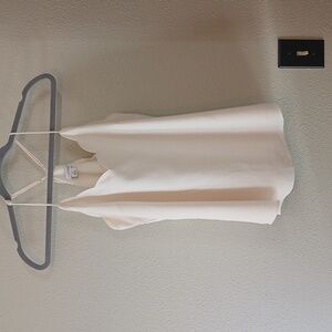 JCrew Scalloped Edge Tank Top Cream Size 6